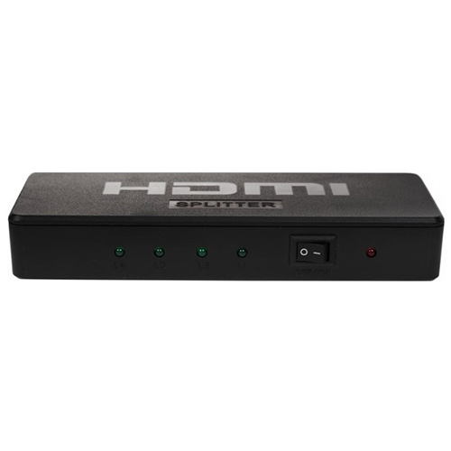 Делитель гнездо HDMI на 4 гнезда HDMI, пластик REXANT