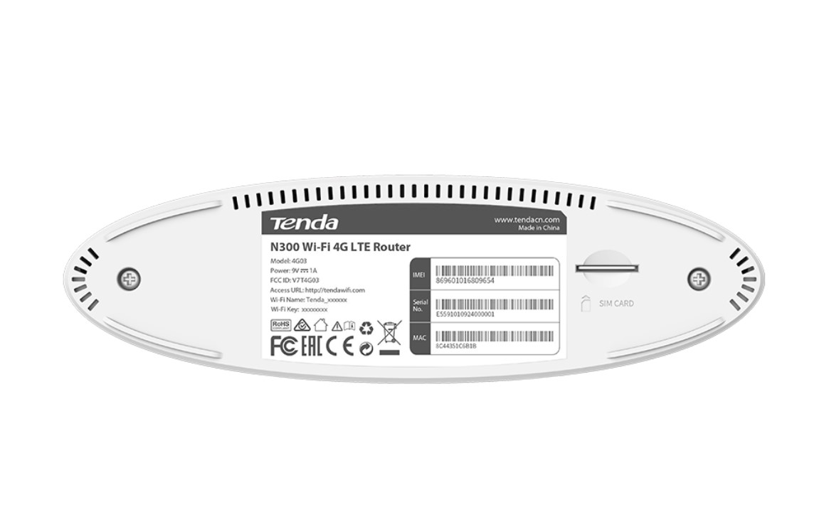 4G03 Tenda 4G LTE Wi-Fi маршрутизатор N300 — изображение 3