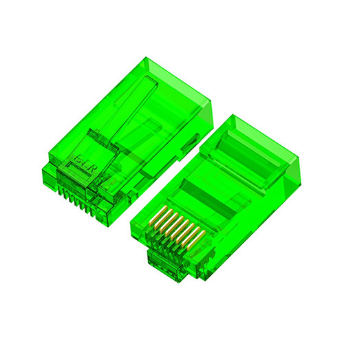 Джек RJ-45 (зеленый) 8P8C кат 5е. Unibrave