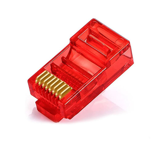 Джек RJ-45 (красный) 8P8C кат 5е. Unibrave