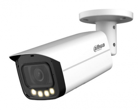 DH-IPC-HFW5449TP-ASE-LED-0280B Уличная цилиндрическая IP-видеокамера Full-color с ИИ
